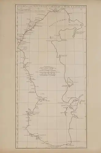 Essai d`une Nouvelle Carte de la Mer Caspienne. D`ANVILLE, (Jean Baptiste).