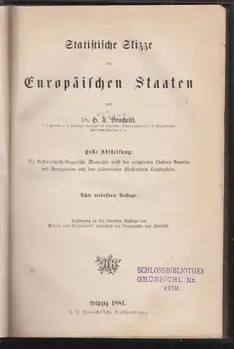 Statistische Skizze der Oesterreichisch-Ungarischen Monarchie nebst den occupier