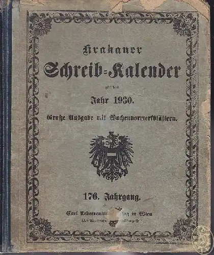 Krakauer Schreib-Kalender für das Jahr 1930.... 1930