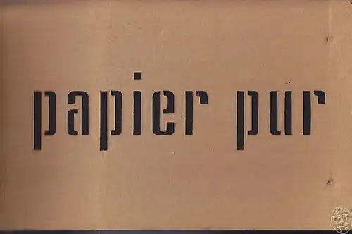 FLAIG, papier pur. Arbeiten mit Papier. 9. März...