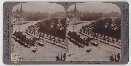The Franzens-Ring, Architecturally the fines street in Europe. Vienna, Austria. 