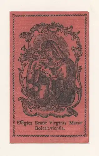 Effigies BeataeVirginis Mariae Boleslaviensis.