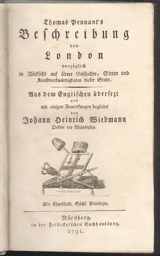 Beschreibung von London vorzüglich in Rücksicht auf ältere Geschichte, Sitten un