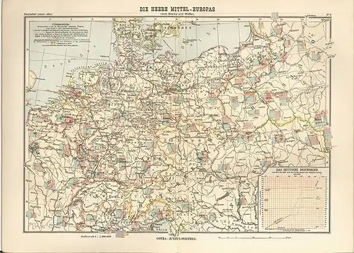 Justus Perthes` Deutscher Armee-Atlas. LANGHANS, Paul.