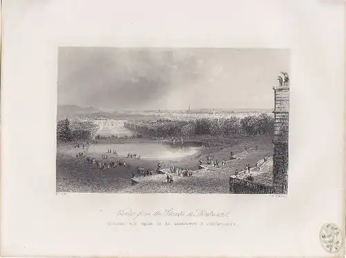 BEATTIE, Vienna from the Gloriette at Schönbrunn. 1845