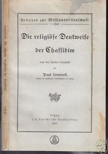 LEVERTOFF, Die religiöse Denkweise der... 1918