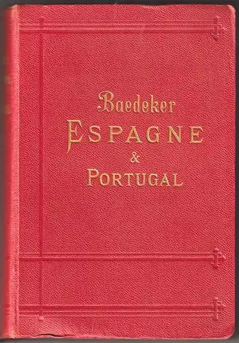 BAEDEKER, Espagne et Portugal. 1908