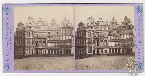 Bruxelles. Le cote occidental de la grand place.