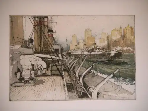 [Hamburg Amerika Linie in New York]. KASIMIR, Luigi. Graphiker (1881-1962).