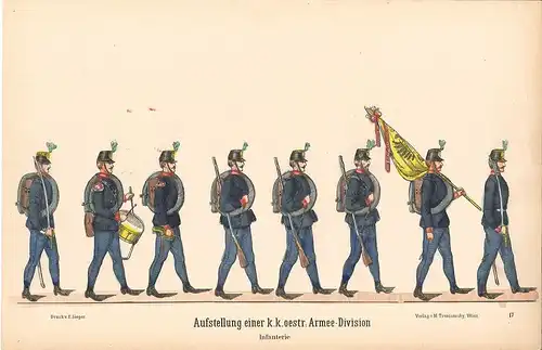 Aufstellung einer k. k. oestr. Armee-Division, Infanterie [Und:] Jäger. TRENTSEN