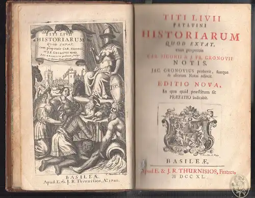 Titi Livii Patavini Historiarum quod extat, cum perpetuis Car. Sigonii & J. Fr.