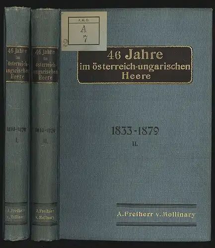 Sechsundvierzig Jahre im österreich-ungarischen Heere 1833-1879. MOLLINA 0464-23