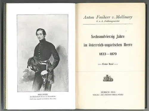 Sechsundvierzig Jahre im österreich-ungarischen Heere 1833-1879. MOLLINA 0464-23