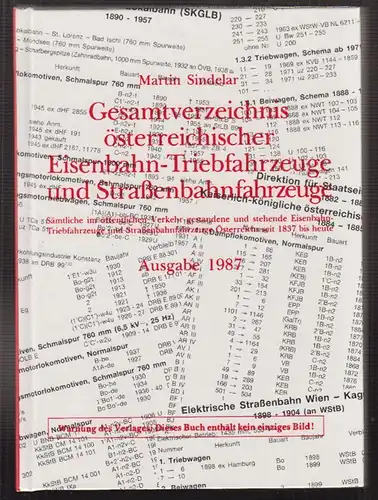 Gesamtverzeichnis österreichischer Eisenbahn-Triebfahrzeuge und Straßenbahnfahrz
