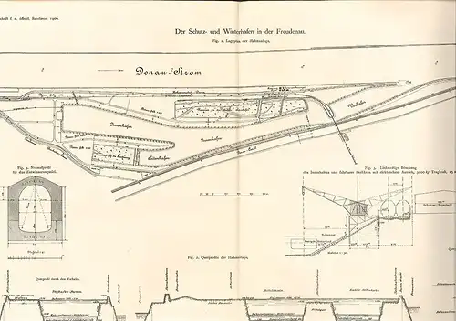 Der Schutz- und Winterhafen in der Freudenau. HALTER, Rudolf.