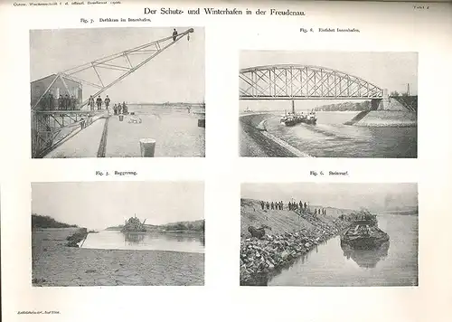 Der Schutz- und Winterhafen in der Freudenau. HALTER, Rudolf.