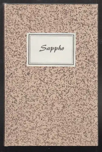 Sappho. Gedanken in gereimte Verse gebracht. RECK-OSTENAU, Oliver.