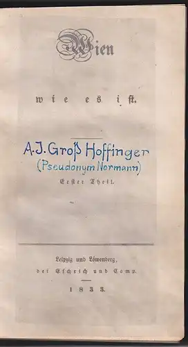 Wien wie es ist. SCHMIDL, A. A.