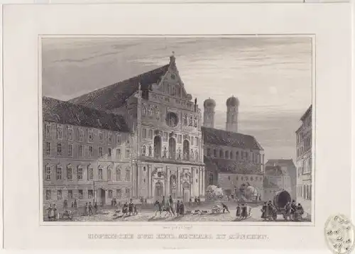 Hofkirche zum Heil. Michael in München. 1850