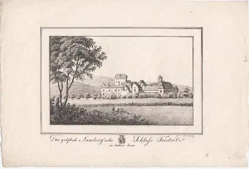 Das gräflich v. Lamberg`sche Schloss Feistritz in Grätzer Kreis.