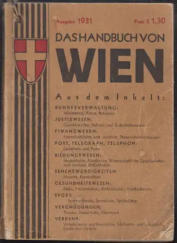 Das Handbuch von Wien enthält alles wissenswerte für die Orientierung in Wien: S