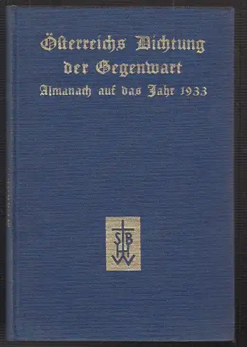 Almanach auf das Jahr des Heils 1933. Österreichische Dichtung der Gegenwart.