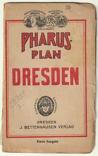Pharus-Plan Dresden. Maßstab 1: 11700. LÖWE, Cornelius. 2069-22
