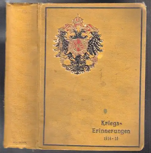 Kriegserinnerungen 1914-15.