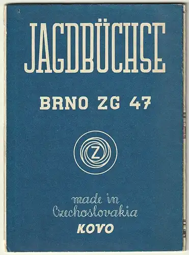 Jagdbüchse Brno ZG 47 made in Czechoslovakia KOVO.