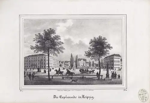 Die Esplanade in Leipzig.