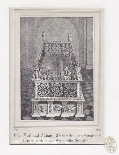 Das Grabmal Johann Friedrichs des Grossmüthigen und seiner Gemahlin Sybilla.