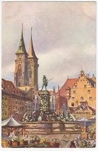 Nürnberg, Neptunbrunnen.