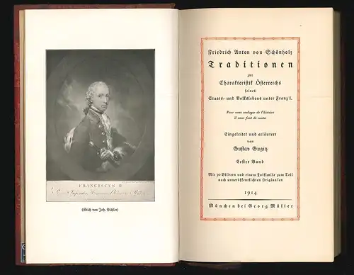 Traditionen zur Charakteristik Österreichs seines Staats- und Volkslebens unter