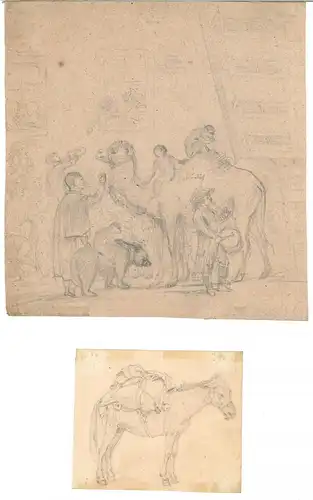 "Der Zirkus kommt". REINHOLD, Franz (Maler 1816-1893).