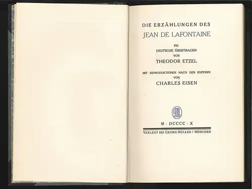 Gesammelte Werke. LAFONTAINE, Jean de.