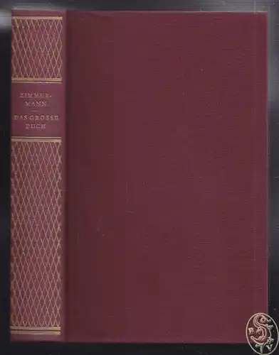ZIMMERMANN, Das grosse Buch. Einführung in die... 1960