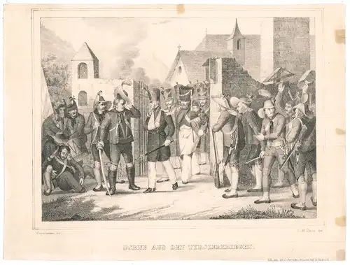 Scene aus den Tyrolerkriegen.