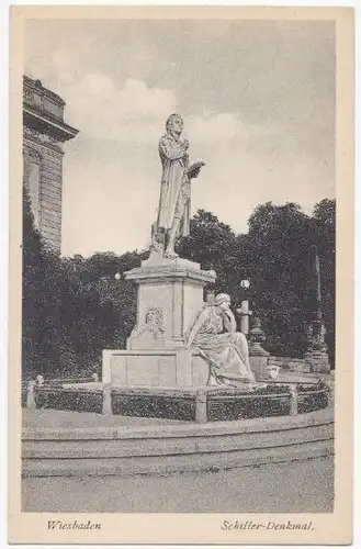 Wiesbaden. Schiller-Denkmal.