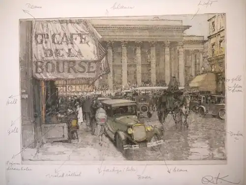 [Place de la Bourse]. KASIMIR, Luigi. Graphiker (1881-1962). 0526-20