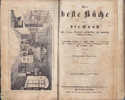 EMMERICH, Die beste Küche oder die Kunst mit... 1847