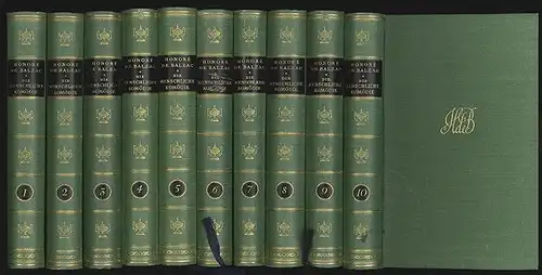 Die Menschliche Komödie. Deutsche Ausgabe in zehn Bänden. Übers. v. P. Greve (u.