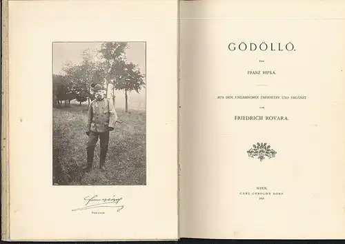 Gödöllö. Aus dem Ungarischen übersetzt und ergänzt von Friedrich Rovara. RIPKA,