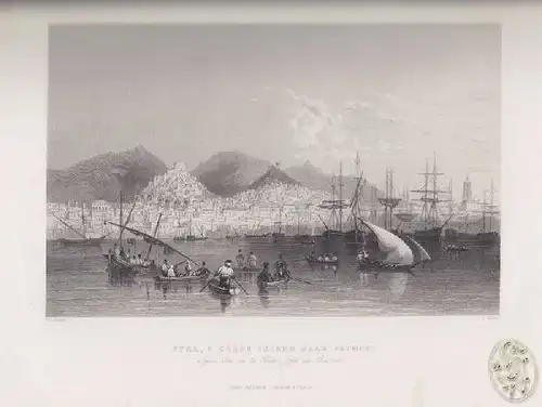 BARTLETT, Syra, a Greek Island Near Patmos. 1836