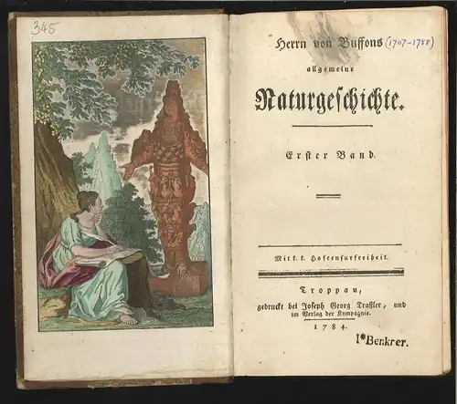 Allgemeine Naturgeschichte. BUFFON, [George Louis Leclerc, Comte de].