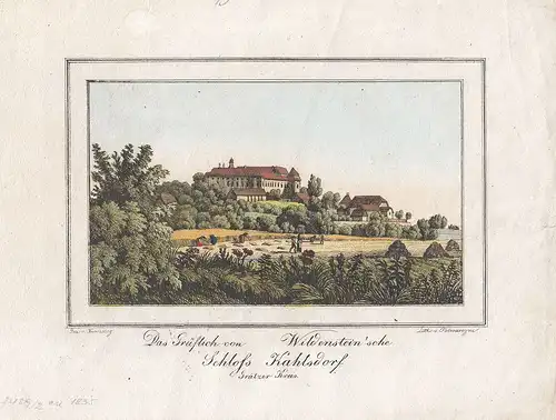 Das Gräflich von Wildenstein`sche Schloss Kahlsdorf. Grätzer Kreis.