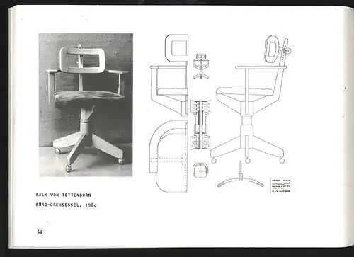 Möbel. Katalog zur Ausstellung Studentenarbeiten 1973-1981. Lehrstuhl für Entwer