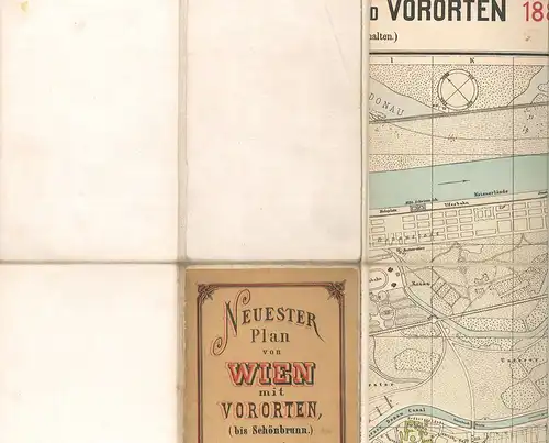 Strassen- und Nummernplan von Wien und Vororten (bis Schönbrunn).