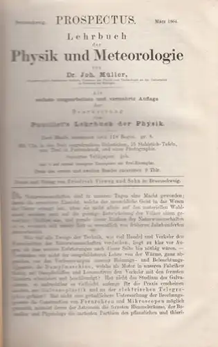 MÜLLER, Lehrbuch der Physik und Meteorologie. 1864