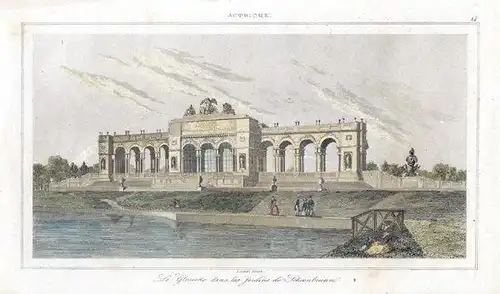 LE BAS, La Gloriette dans les Jardins de... 1842