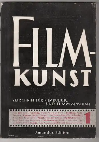 FILMKUNST. Zeitschrift für Filmkultur und... 1949